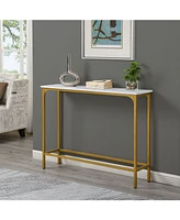 Ethan Slim Console Table - Gold