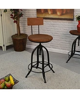 Ryland Adjustable Stool with Back