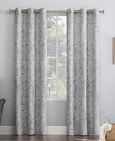 No. 918 Kenji Medallion Draft Shield Fleece Insulated Room Darkening Grommet Curtain Panel