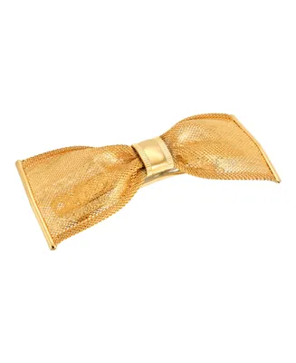 Women's Gold-Tone Bow Hair Barrette