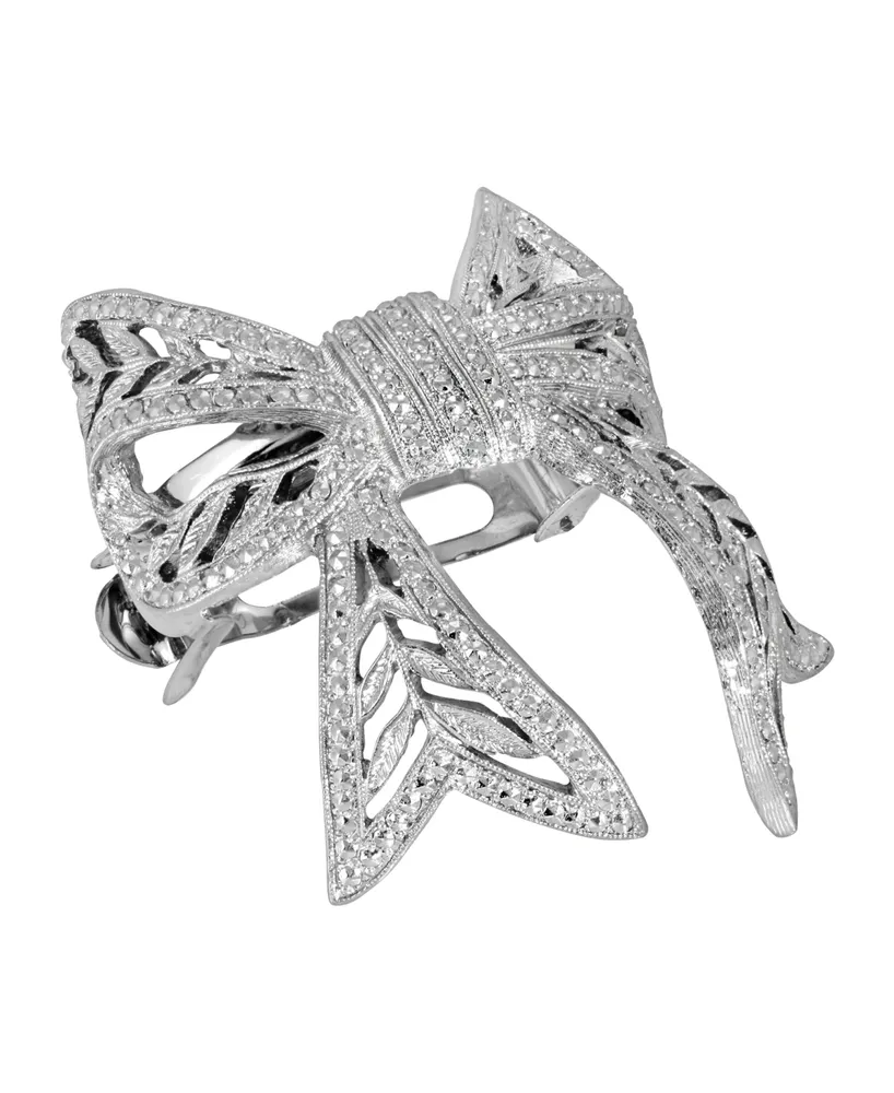 Women's Filigree Bow Ponytail Holder