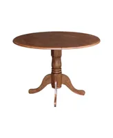 Round Dual Drop Leaf Pedestal Table