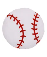 Toddler Boy's Sports Decorative Pillow Baseball with Embroidery