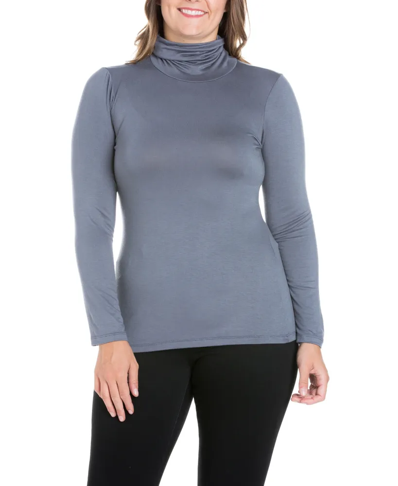 Women's Plus Classic Turtleneck Top