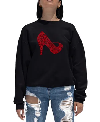 Women's Word Art Crewneck High Heel Sweatshirt