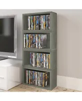 Way Basics Stackable Dvd Rack