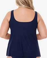 Miraclesuit Plus Size Illusionists Ursula Underwire Tankini Top