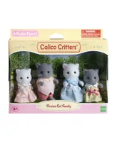 Calico Critters Persian Cat Family, Set of 4 Collectable Doll Figures