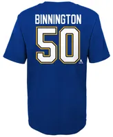 Outerstuff St. Louis Blues Big Boys and Girls Player T-shirt - Jordan Binnington