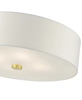 Meridian 4 Lights Semi Flush - Gold