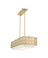 Calinda 6 Lights Linear Chandelier 