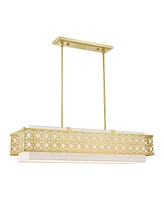 Calinda 6 Lights Linear Chandelier 