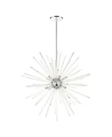 Utopia 12 Light Foyer Pendant Chandelier - Silver