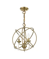 Aria 3 Lights Convertible Chandelier or Semi Flush