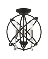 Aria 3 Lights Convertible Chandelier or Semi Flush