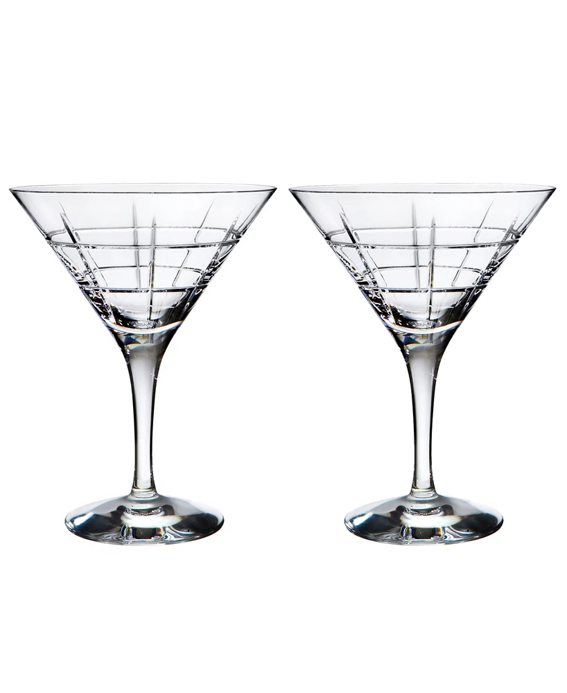 Orrefors Set of 2 Street Martini Glasses