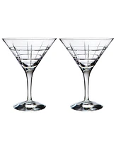 Orrefors Set of 2 Street Martini Glasses