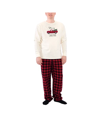 Touched by Nature Mens Unisex Holiday Pajamas, Moose, Small