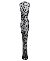 MeMoi Women's Patterned Leopard Print Sheer Tights