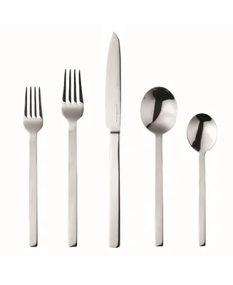 Mepra Stile With Steak Knife Flatware Set, 5 Pieces - Silver