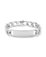 Men's Stainless Steel Curb Link Id Bracelet