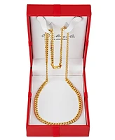 Italian Gold Miami Cuban Link 24" Chain Necklace (6mm) in 10k Gold