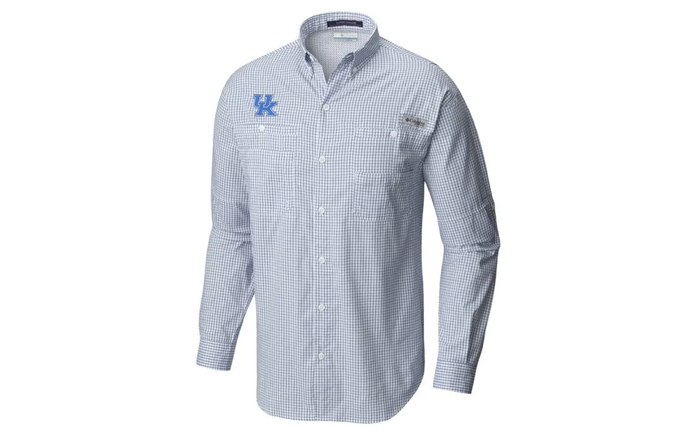 Men's Columbia Royal Kentucky Wildcats Tamiami Omni-Shade Button