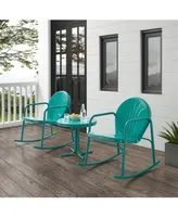 Griffith 3 Piece Outdoor Rocking Chair Set