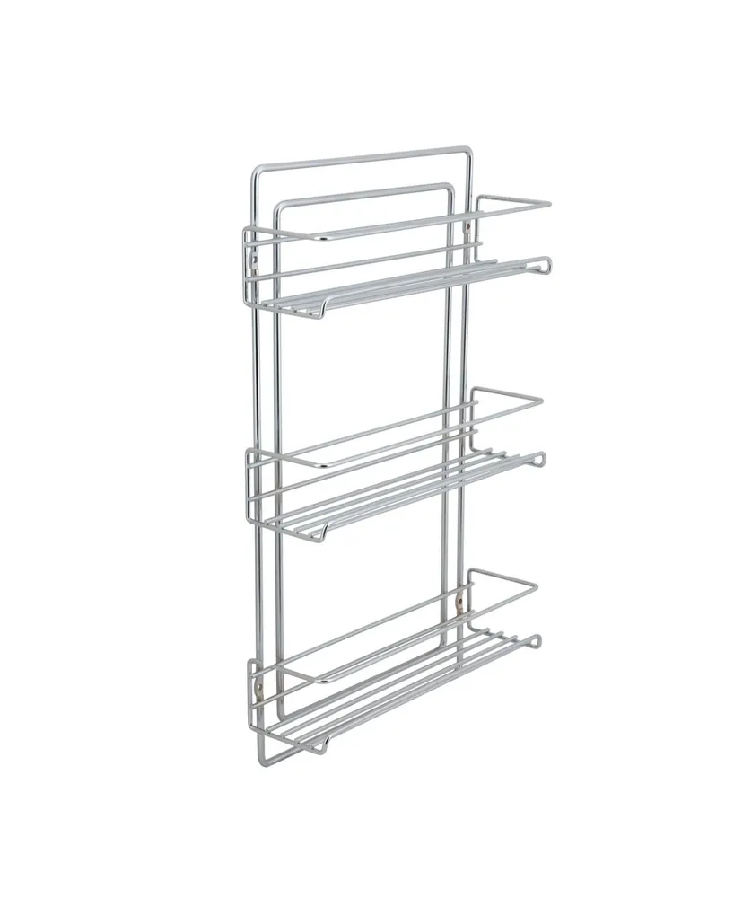 Neu Home 3 Tier Wall Mountable Spice Rack - Silver