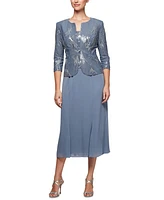 Alex Evenings 2-Pc. Embellished Jacket & A-Line Dress Set