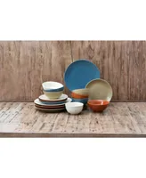 Sango Siterra Painters Palette 16 Piece Dinnerware Set, Service for 4