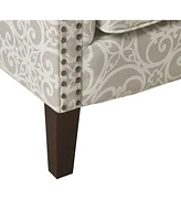 Madison Park Brooke Tight Back Club Chair with Nailheads