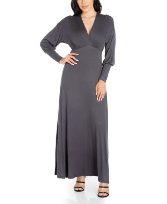 24seven Comfort Apparel Women's Relaxed Sleeveless Tunic A-Line Long Dress