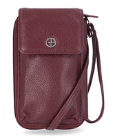 Giani Bernini Softy Leather Tech Crossbody Wallet