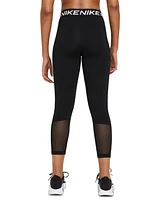 Nike Pro 365 Women's Mid-Rise Cropped Mesh Panel Leggings