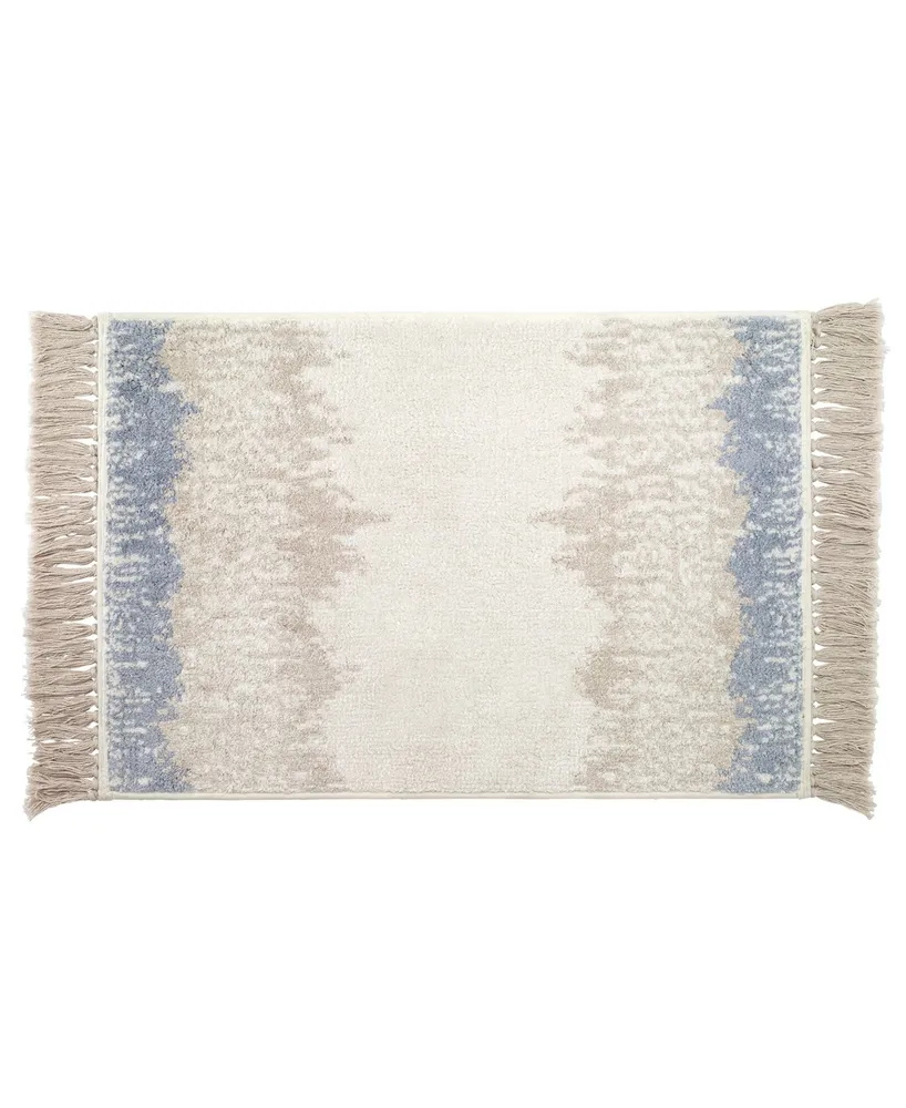 Avanti Abstract Coastal Seashells & Coral Bath Rug, 20" x 30"