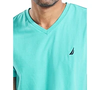 Nautica Men's J-Class Logo Classic-Fit Cotton V-Neck T-Shirt