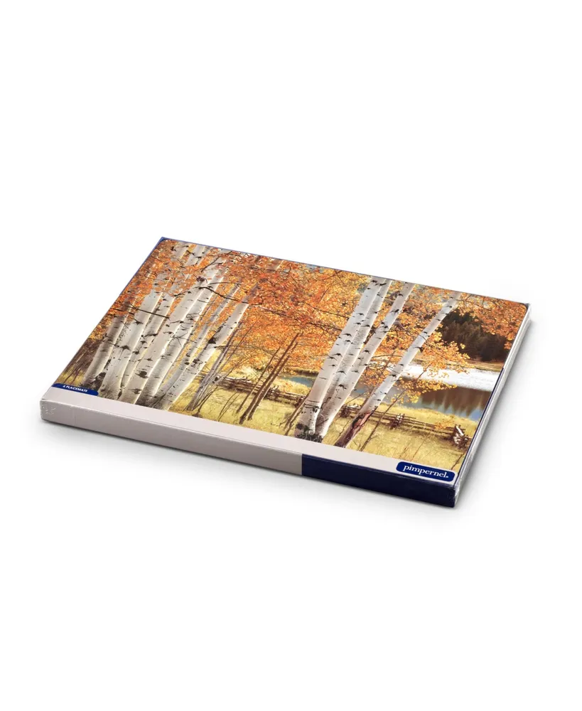 Pimpernel Birch Beauty Placemats, Set of 4