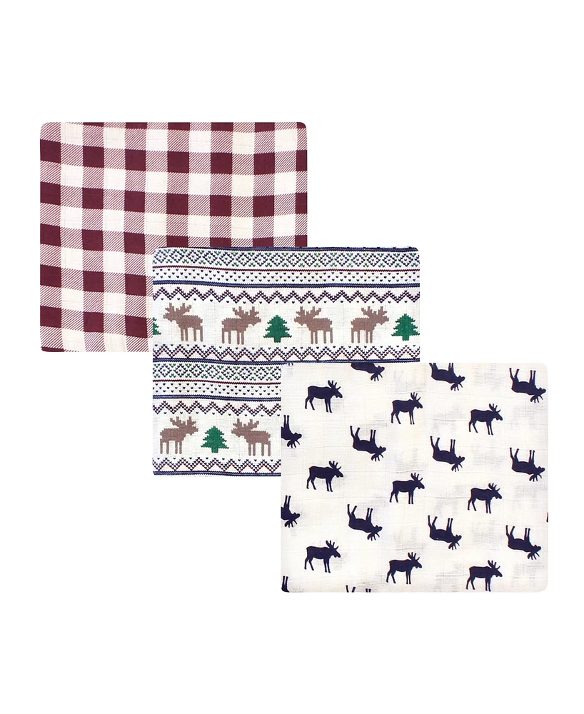 Little Treasure Baby Boy Cotton Muslin Swaddle Blankets, Adventure, One Size