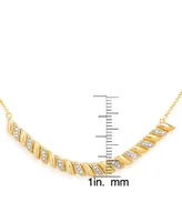 Diamond Accent San Marco Frontal Necklace in Gold-Plate