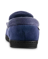 Isotoner Signature Men's Microterry and Waffle Travis Moccasin Slippers