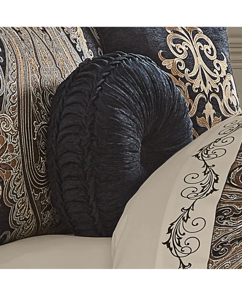 J Queen New York Lauretta Tufted Decorative Pillow, 15" Round
