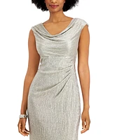 Connected Textured Metallic Gown