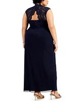 Connected Plus Sequin-Detail Dress