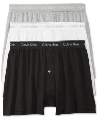 Calvin Klein Men's Cotton Stretch 5-Pack Brief, 2 Black, 2 Grey Heather, 1  White, Large at  Men's Clothing store