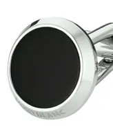 Montblanc Meisterstuck Men's Steel and Black Onyx Cufflinks 112896