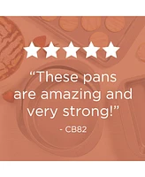 Farberware Bakeware Nonstick Cookie, Muffin, Cupcake, and Cake Pan Set, 4-Pc., Gray