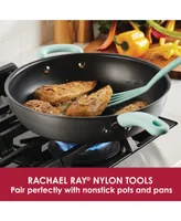 Rachael Ray Nonstick Bakeware Cookie Pan Set, 5-Pc., Gray with Red Silicone Grips