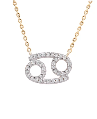 Diamond Zodiac Pendant Necklace (1/10 ct. t.w.) 14K Yellow Gold or White