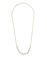 Diamond Graduated Cluster Statement Necklace (2 ct. t.w.) in 14k White Gold or 14k Yellow Gold, 17" + 2" extender